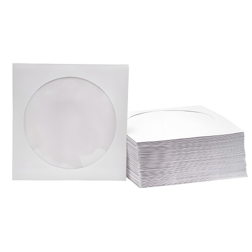 User Friendly Paper Disc Sleeves Protects Disc DVDs From-400pcs