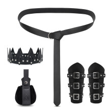 Stylish Unisex Utility Belt And Wristband Set Lightweight-B