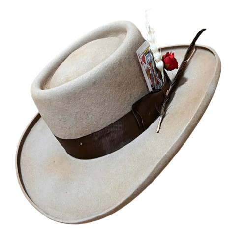 Light weight Wool Felted Hat Dramatic Performances Hat-BE