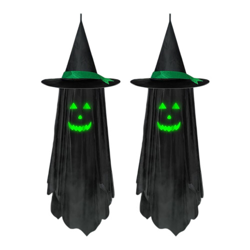 Extra Large Black LED Specter Yard Decoration- Triangular eye