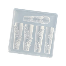 Travel Friendly Silicone Manicure Mold Butterfly Shaped Template