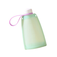 Food Grade Silicone Baby Food Storage Bags Safe For-Green