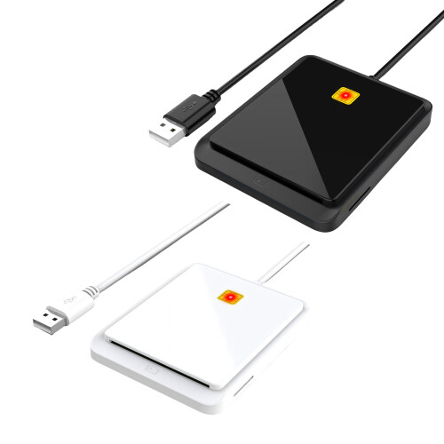 Multifunctional USB 2.0 Intelligent Card Reader For CAC-Black 1