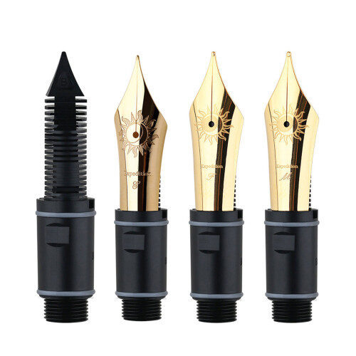 Interchangeable Flexible Metal Tip Fountain-Gold plated EF tip 1