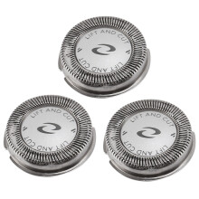 Lot de 3 têtes de rasoir de rechange compatibles avec les modèles PT726, PT725, PT720, PT710 et PT715 (HQ64). Grille résistante.