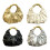 Clutches Purses Elegant Evening Bag Pleated Leather-Silver 2
