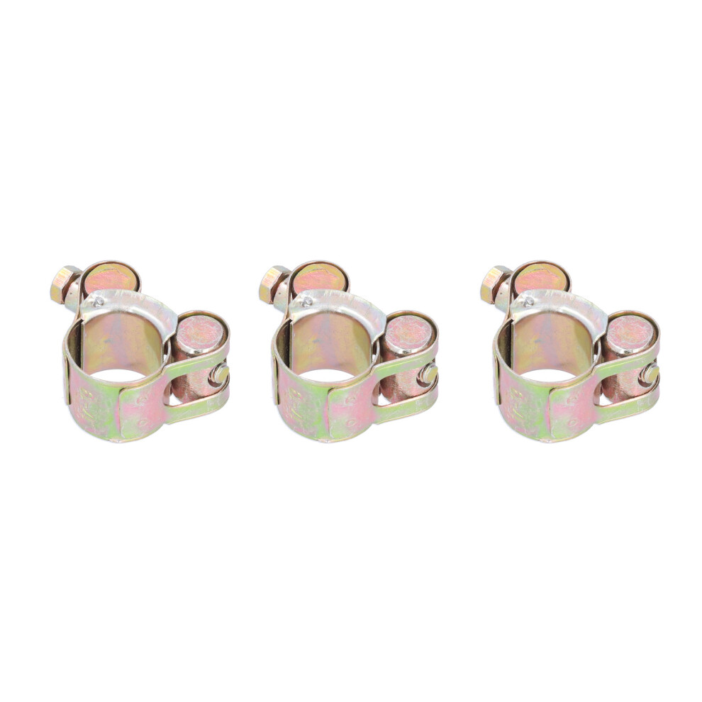 20 Pcs Galvanised Screw Hose Clamps