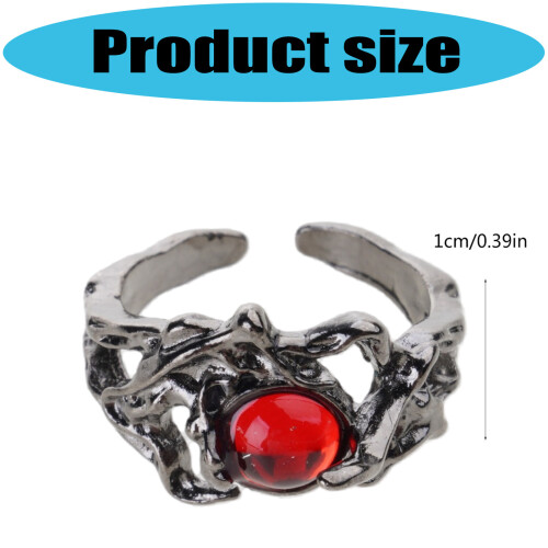 Copper Sun/Moon Inspired Ring Adjustable Size Glossy-moon. 2