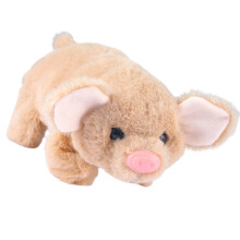 Pig Toy With Motion Activated Sound Animal Toy For Little-Khaki
