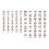 Decorative Sticker for Scrapbooking, Letters, Collecting-date 1