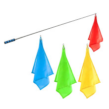 Equestrian Training Flag with Flagpoles Retractable Horse-1.6m