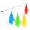 Portable Equestrian Training Flag Horse Training Equipment-1.6m 1