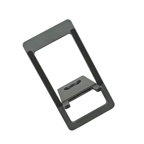 Support de téléphone pliable en alliage d'aluminium,-Gris