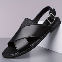 (Black, 7.5) 2026 New Men's Beach Shoes Fashion Casual Sandals