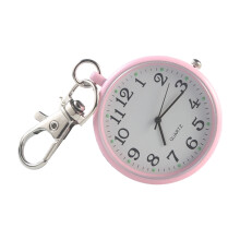 Compacts 3mm Thin Keychain Watch Key Holder Watch With-pink