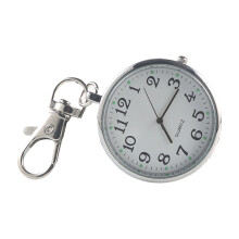 Große 40-mm-Digital-Schlüsselanhängeruhr mit-Silber