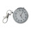 Große 40-mm-Digital-Schlüsselanhängeruhr mit-Silber 1