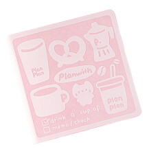 Petit carnet de notes Miniature avec couverture en cuir PU-rose