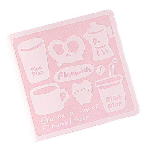 Petit carnet de notes Miniature avec couverture en cuir PU-rose