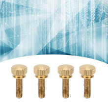 50 Flat Knurled Copper Screws M5x16mm