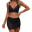 Maillots de bain de différentes tailles avec jupe-Noir S 1