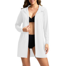 Chemise de protection solaire rafraîchissante pour-Blanc L