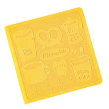 Journal bordé par carnet portatif des contrats 10x10cm-Jaune