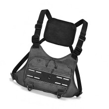 Sac banane de sport ergonomique avec port pour-Couleur gris