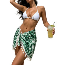 Cravate colorants imprimer maillot de bain plage Sarongs jupe
