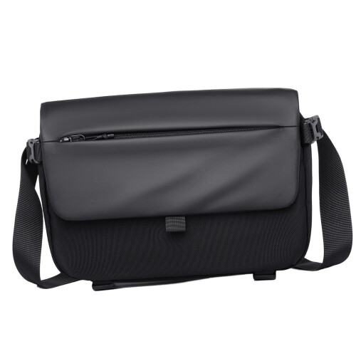 Herren Messenger Bag Outdoor Casual-Mattschwarz mit