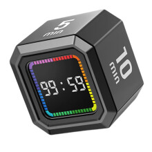 Minuteur compacté avec-Barre de progression noire et colorée