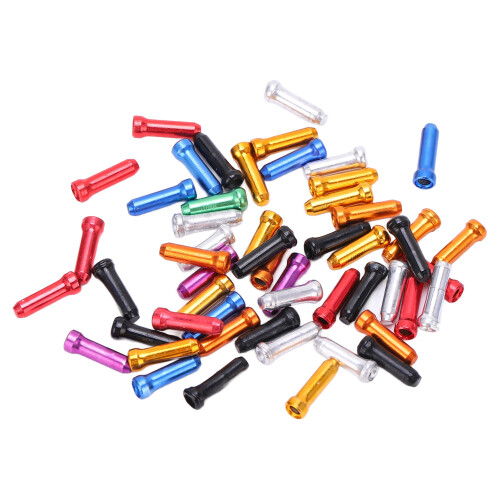 50 Pcs Aluminium Brake Cable End Caps