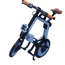 1/6 schaal fietsmodel opvouwbaar fietsspeelgoed met-Blauw