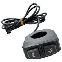 Scooter Light Switches Button 2 in 1 Headlight Horn-0.5m Cable