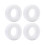 Pack de 4 inserts de pneu en silicone de 1,55 pouces-Blanc 1