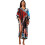 Ethnisches Print-Strandkleid, langes, lockeres-Abschnitt 1 1