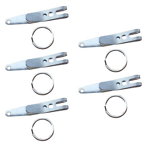 5er-Pack Edelstahl-Taschenclip Haltbarkeit