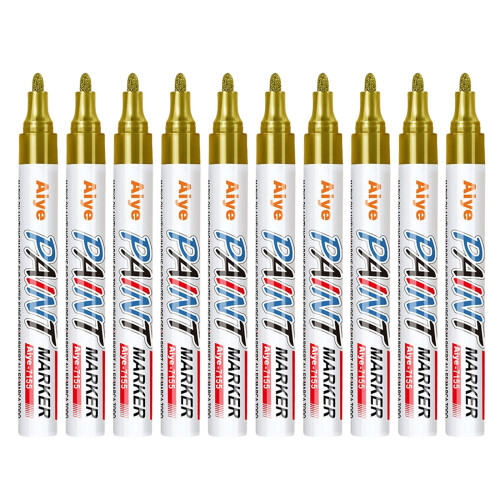 Waterproof Paint Pen For Restoring Grave Inscriptions-Gold