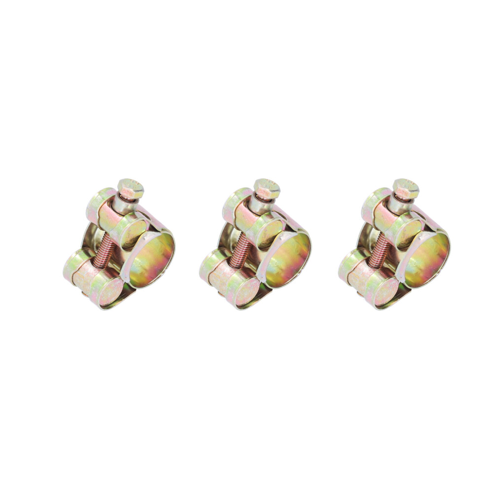 20 Iron Screw Clamps Galvanised 17-19mm