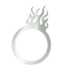 Elegante aluminium Kick Drum Hole Guard Drum Shell Port-vlam