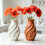 Reusable Silicone Resin Mold Easy Cleaning Leaf Pattern Vase 6
