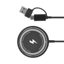 Foldable Magnetic Wireless Charging Station Pad 15W Quick-Black