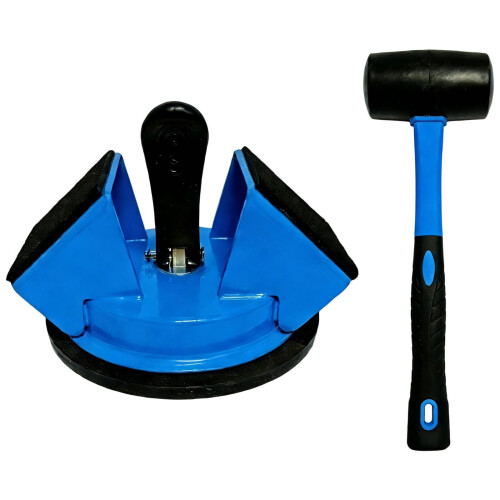 Outil d'assemblage de revêtement de sol efficace équipé de-Bleu