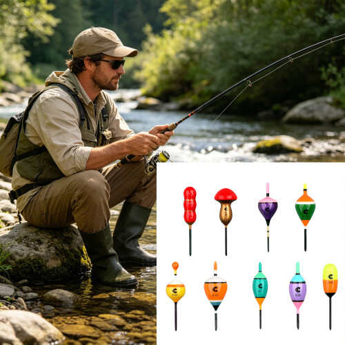 Rotating Fishing Bobbers Float Sinking Float Weighted-20 2