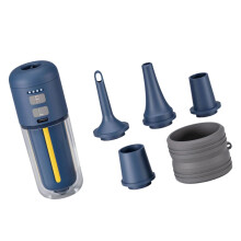 Fast Inflation Deflation Device With 5 Nozzles And 2000mAh-Blue