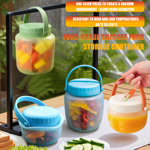 Space Saving Silicone Container Leakproof Seal For-Clear S size 2
