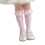 Toddler Girls Delicate Bowknot Decorated Socks Stackable-Pink 1