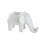 Support de téléphone et stylo en résine d'éléphant-Blanc 1