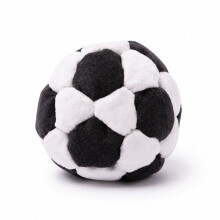 Fun Soccer Ball Plush Sandbag Safe Handworks-black and white
