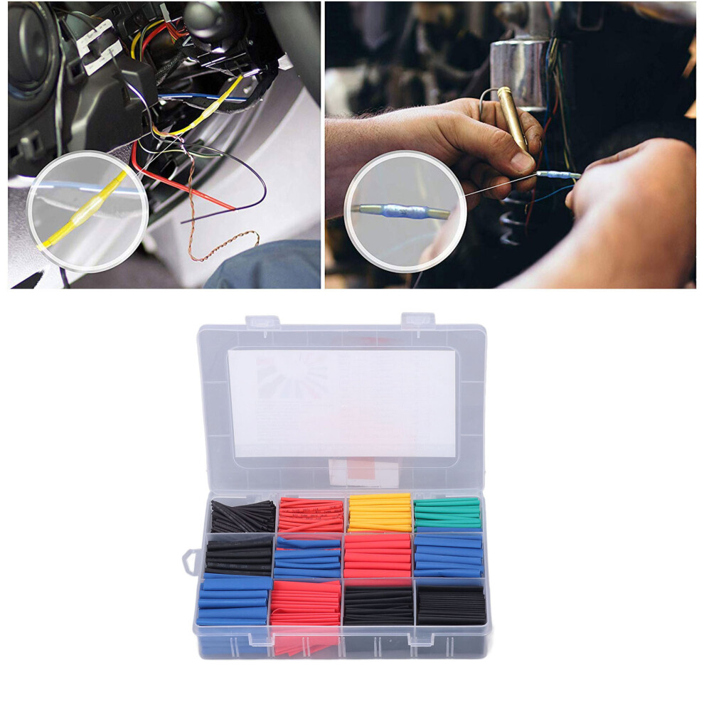 800Pcs 2:1 Heat Shrink Tubing Box